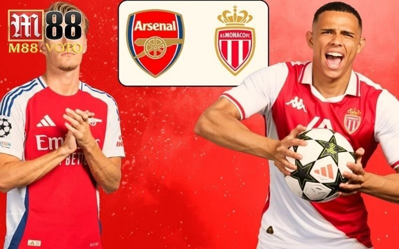 arsenal đấu với monaco